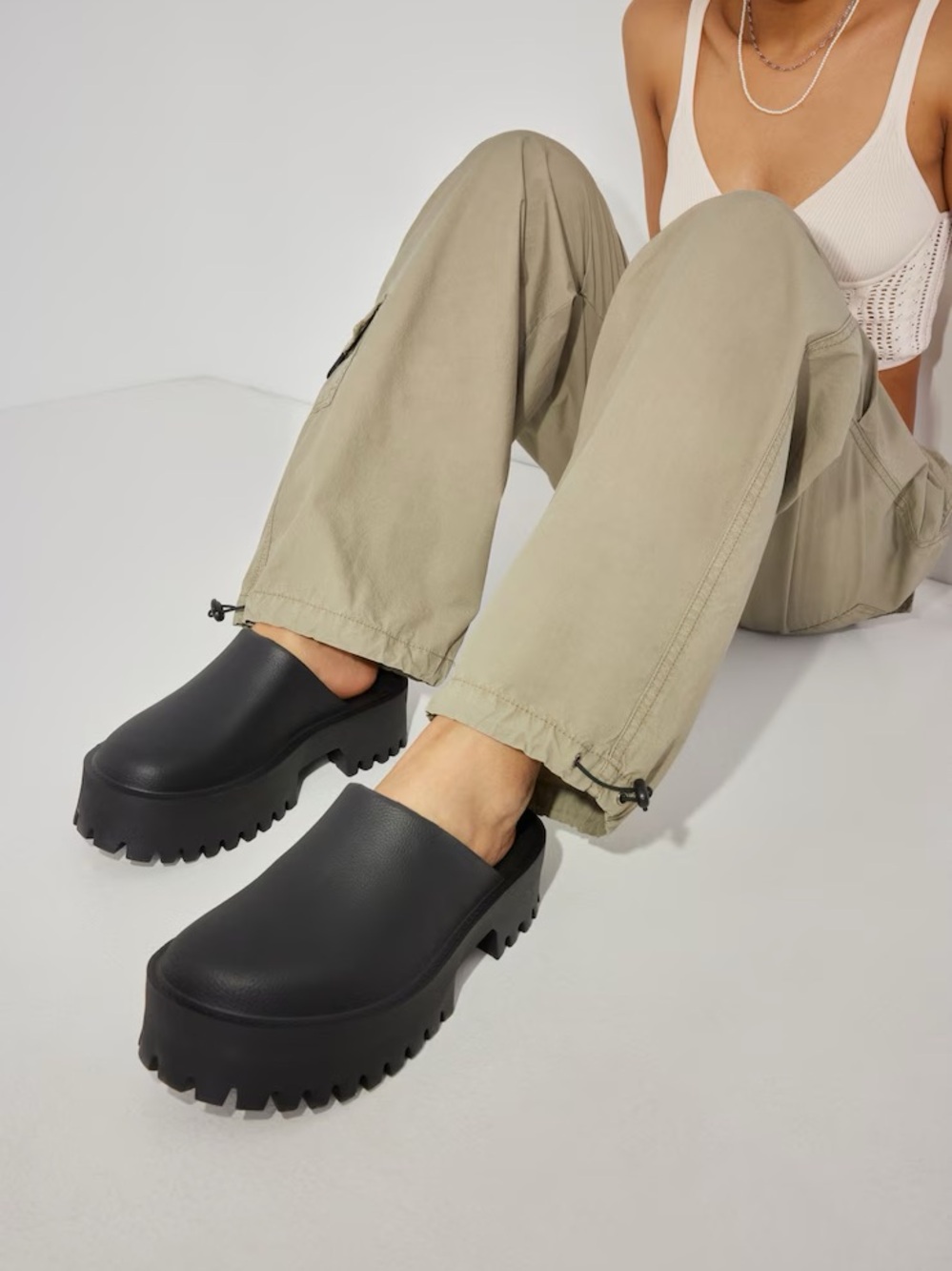Jeffrey Campbell Platform Clog Slip-On Mules
